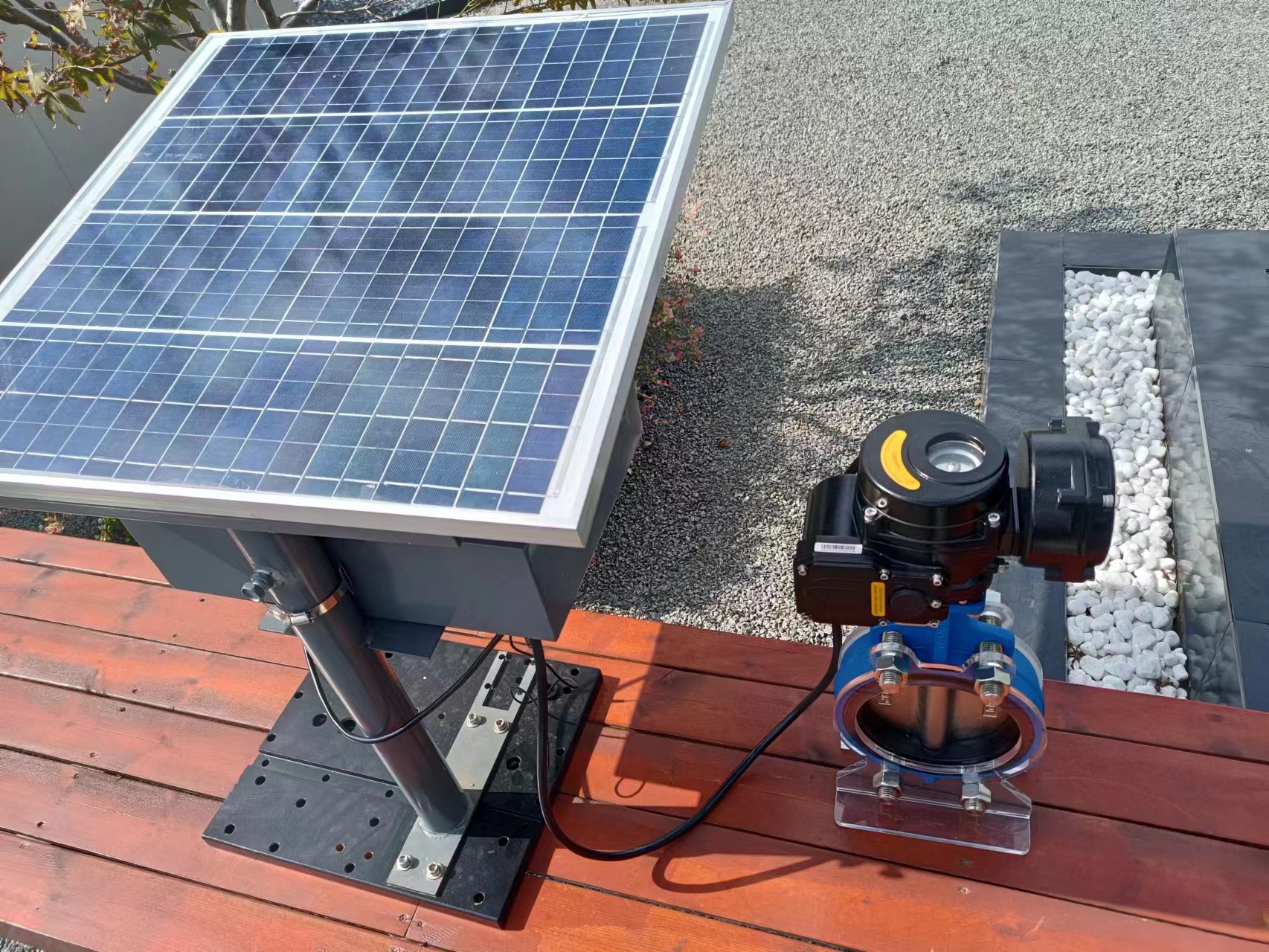 Aktuator elektrik solar kawalan pintar bateri litium