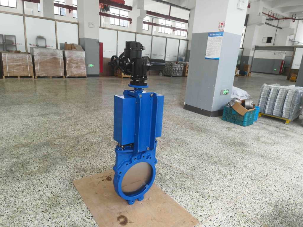 Injap pintu rata elektrik kalis letupan