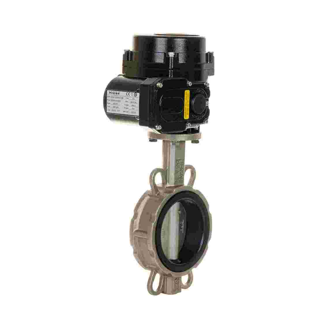 Injap rama-rama clamp elektrik tenaga hidrogen